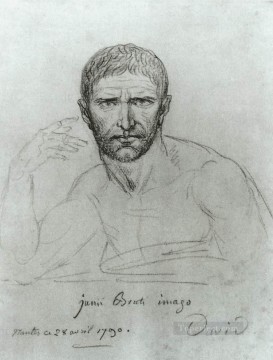  Louis Canvas - Brutus Neoclassicism Jacques Louis David